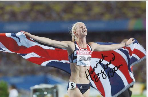 Hannah England  Großbritanien  Leichtathletik Autogramm Foto original signiert 