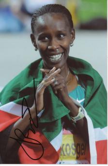 Janeth Jepkosgei Busienei  Kenia  Leichtathletik Autogramm Foto original signiert 