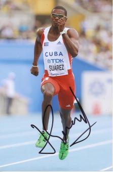 Leonel Suarez  Kuba  Leichtathletik Autogramm Foto original signiert 
