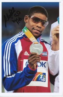 Lázaro Borges  Kuba  Leichtathletik Autogramm Foto original signiert 