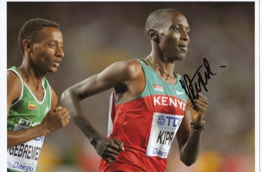 Asbel Kiprop  Kenia  Leichtathletik Autogramm Foto original signiert 