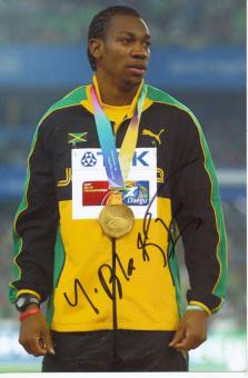 Yohan Blake  Jamaika  Leichtathletik Autogramm Foto original signiert 