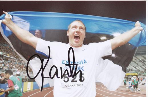 Gerd Kanter  Estland  Leichtathletik Autogramm Foto original signiert 