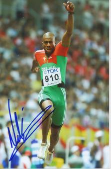 Nelson Evora  Brasilien  Leichtathletik Autogramm Foto original signiert 