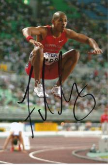 Felix Sanchez  Dominikanische Republik  Leichtathletik Autogramm Foto original signiert 