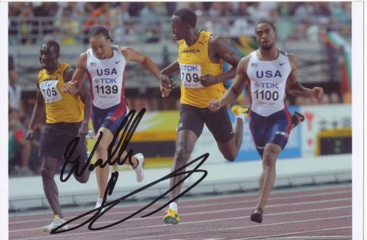 Wallace Spearmon  USA  Leichtathletik Autogramm Foto original signiert 