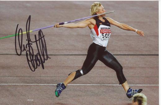 Christina Obergföll  Deutschland  Leichtathletik Autogramm Foto original signiert 