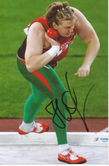 Nadseja Astaptschuk  Weißrußland  Leichtathletik Autogramm Foto original signiert 