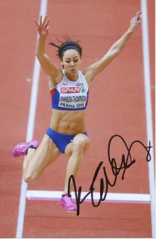 Katarina Johnson Thompson  Großbritanien  Leichtathletik Autogramm Foto original signiert 