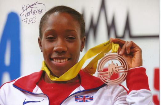 Serita Solomon  Großbritanien  Leichtathletik Autogramm Foto original signiert 