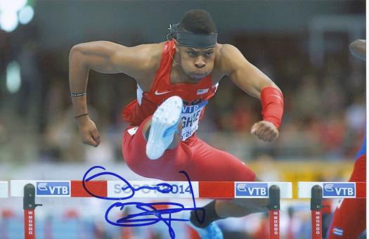 Omo Osaghae  USA  Leichtathletik Autogramm Foto original signiert 