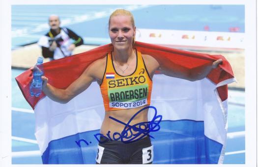 Nadine Broersen  Holland  Leichtathletik Autogramm Foto original signiert 