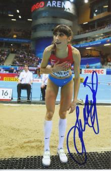 Jekaterina Konewa  Rußland  Leichtathletik Autogramm Foto original signiert 