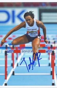 Tiffany Porter  Großbritanien  Leichtathletik Autogramm Foto original signiert 