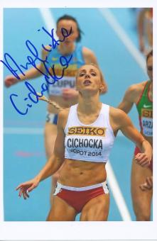 Angelika Cichocka  Polen  Leichtathletik Autogramm Foto original signiert 