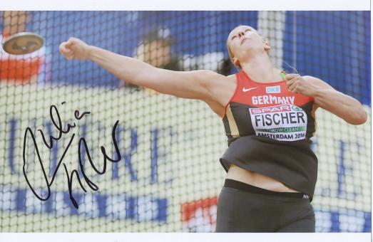 Julia Fischer  Deutschland  Leichtathletik Autogramm Foto original signiert 