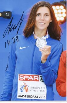 Hanna Knjasjewa Minenko  Israel  Leichtathletik Autogramm Foto original signiert 
