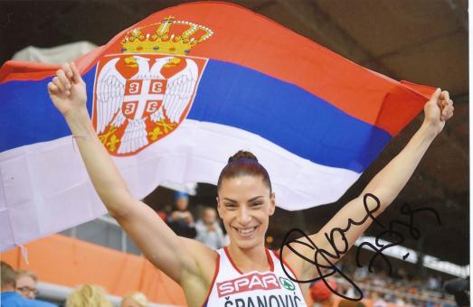 Ivana Spanovic  Serbien  Leichtathletik Autogramm Foto original signiert 