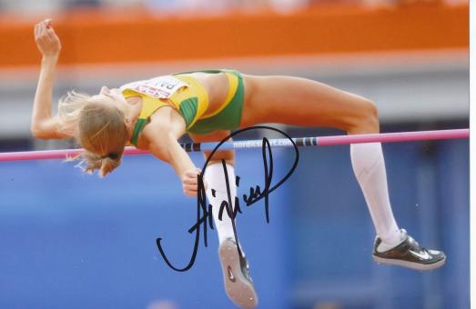 Angelica Bengtsson  Schweden  Leichtathletik Autogramm Foto original signiert 