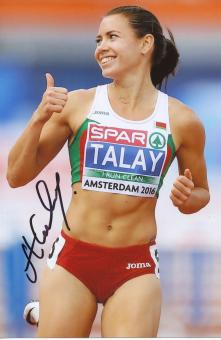 Alina Talaj  Weißrußland  Leichtathletik Autogramm Foto original signiert 