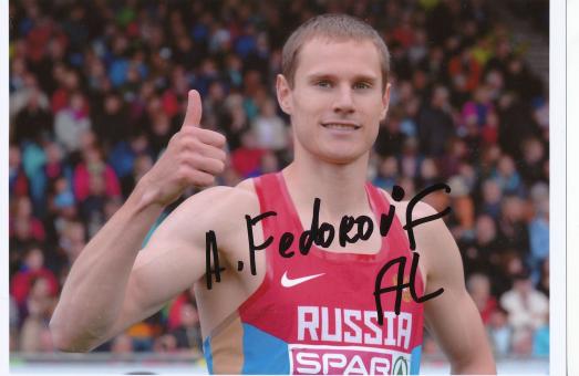 Alexei Fjodorow  Rußland  Leichtathletik Autogramm Foto original signiert 