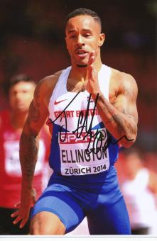 James Ellington  Großbritanien  Leichtathletik Autogramm Foto original signiert 