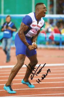 Harry Aikines Aryeetey  Großbritanien  Leichtathletik Autogramm Foto original signiert 