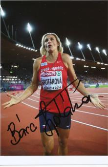 Barbora Spotakova  Tschechien  Leichtathletik Autogramm Foto original signiert 