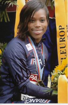 Celine Distel Bonnet  Frankreich  Leichtathletik Autogramm Foto original signiert 