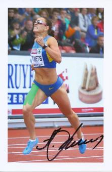 Hanna Titimez  Ukraine  Leichtathletik Autogramm Foto original signiert 