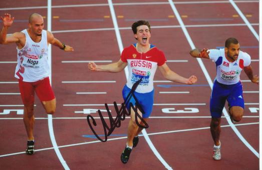 Sergey Shubenkov  Rußland  Leichtathletik Autogramm Foto original signiert 