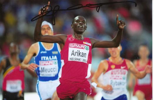 Polat Kemboi Arikan  Türkei  Leichtathletik Autogramm Foto original signiert 