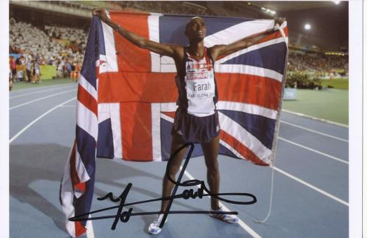 Medaillengewinner 5000m EM 2012  mit  Mo Farah   Leichtathletik Autogramm Foto original signiert 