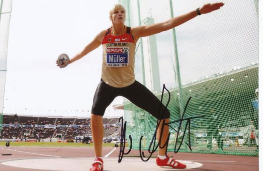 Nadine Müller  Deutschland  Leichtathletik Autogramm Foto original signiert 