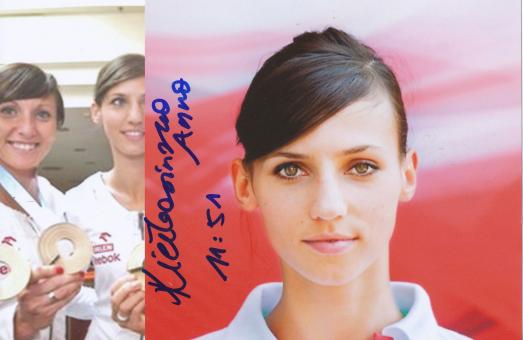 Anna Kiełbasińska  Polen  Leichtathletik Autogramm Foto original signiert 