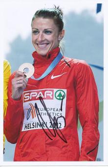 Ilona Ussowitsch  Weißrußland  Leichtathletik Autogramm Foto original signiert 
