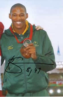 Rushwal Samaai  Südafrika  Leichtathletik Autogramm Foto original signiert 