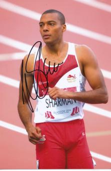 William Sharman  England  Leichtathletik Autogramm Foto original signiert 