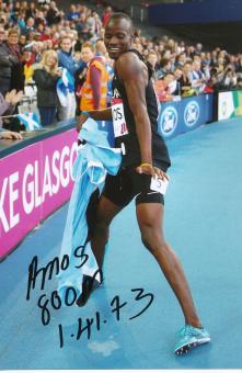 Nijel Amos  Botswana  Leichtathletik Autogramm Foto original signiert 