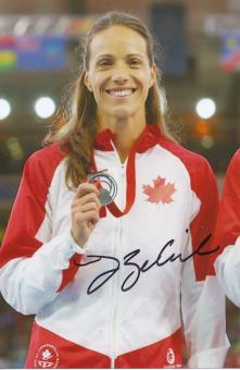 Jessica Zelinka  Kanada  Leichtathletik Autogramm Foto original signiert 