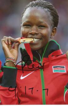Purity Cherotich Kirui  Kenia  Leichtathletik Autogramm Foto original signiert 