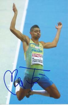 Michel Torneus  Schweden   Leichtathletik Autogramm Foto original signiert 