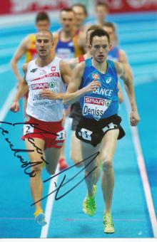 Simon Denissel & Marcin Lewandowski   Leichtathletik Autogramm Foto original signiert 