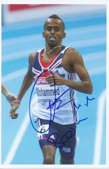 Mukhtar Mohammed  Großbritanien   Leichtathletik Autogramm Foto original signiert 