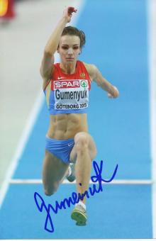 Irina Gumenyuk  Rußland  Leichtathletik Autogramm Foto original signiert 