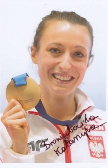 Katarzyna Broniatowska  Polen  Leichtathletik Autogramm Foto original signiert 