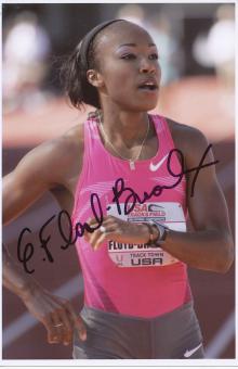 Ebonie Floyd Broadnax  USA  Leichtathletik Autogramm Foto original signiert 