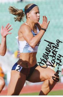 Katerina Chechova  Tschechien  Leichtathletik Autogramm Foto original signiert 