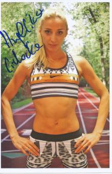 Angelika Chickocka  Polen  Leichtathletik Autogramm Foto original signiert 