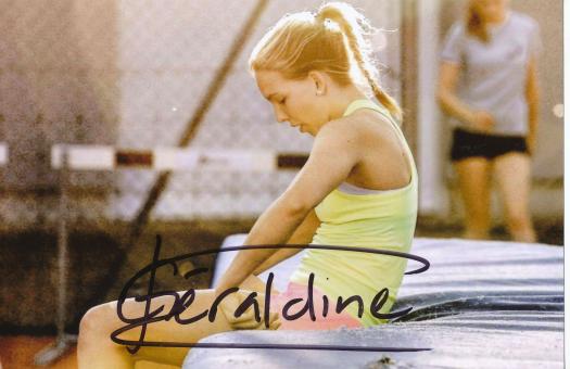Geraldine Ruckstuhl  Schweiz  Leichtathletik Autogramm Foto original signiert 